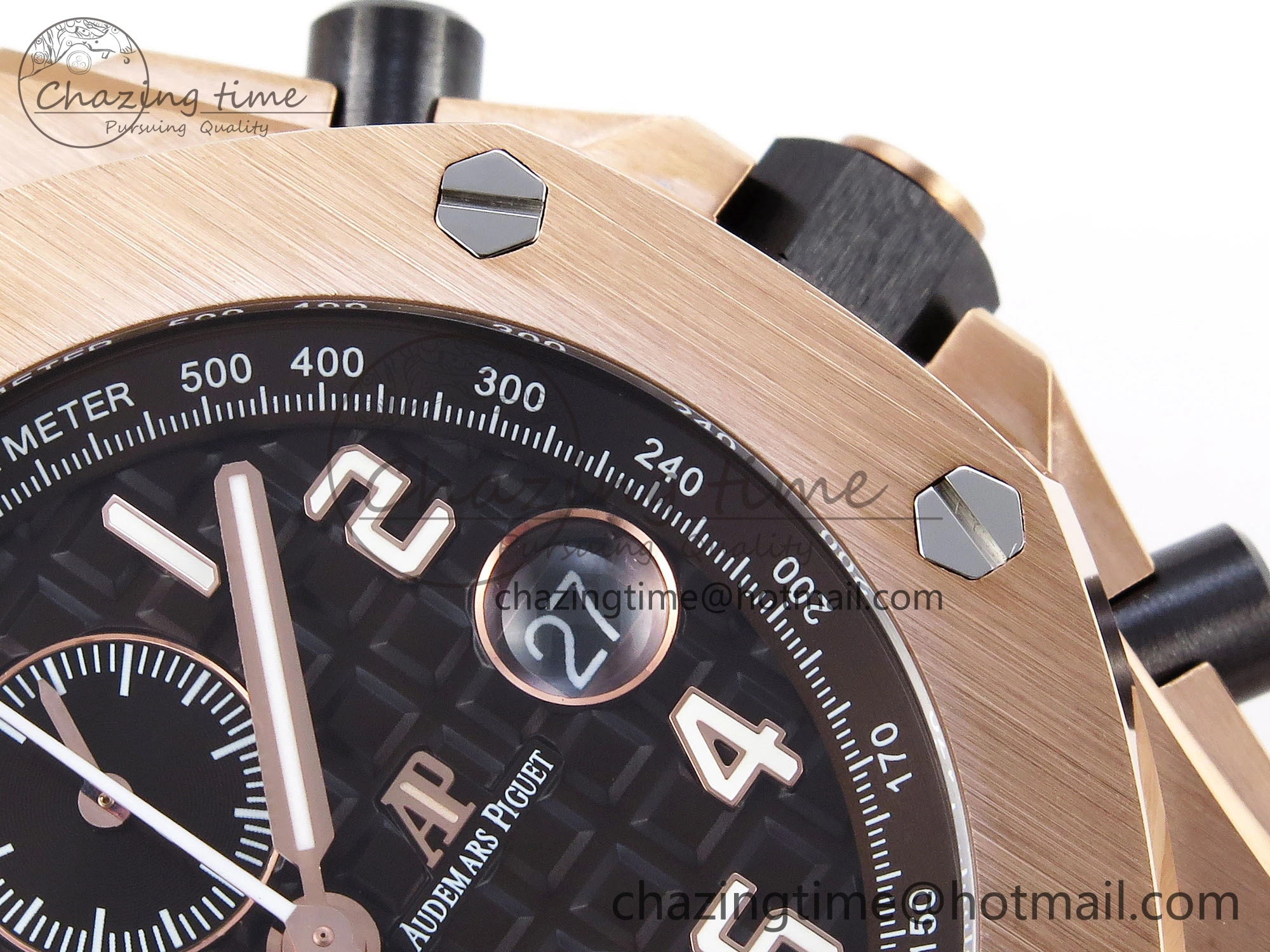 Royal Oak Offshore 42mm RG APF 1:1 Best Edition Brown Dial on RG Bracelet A3126