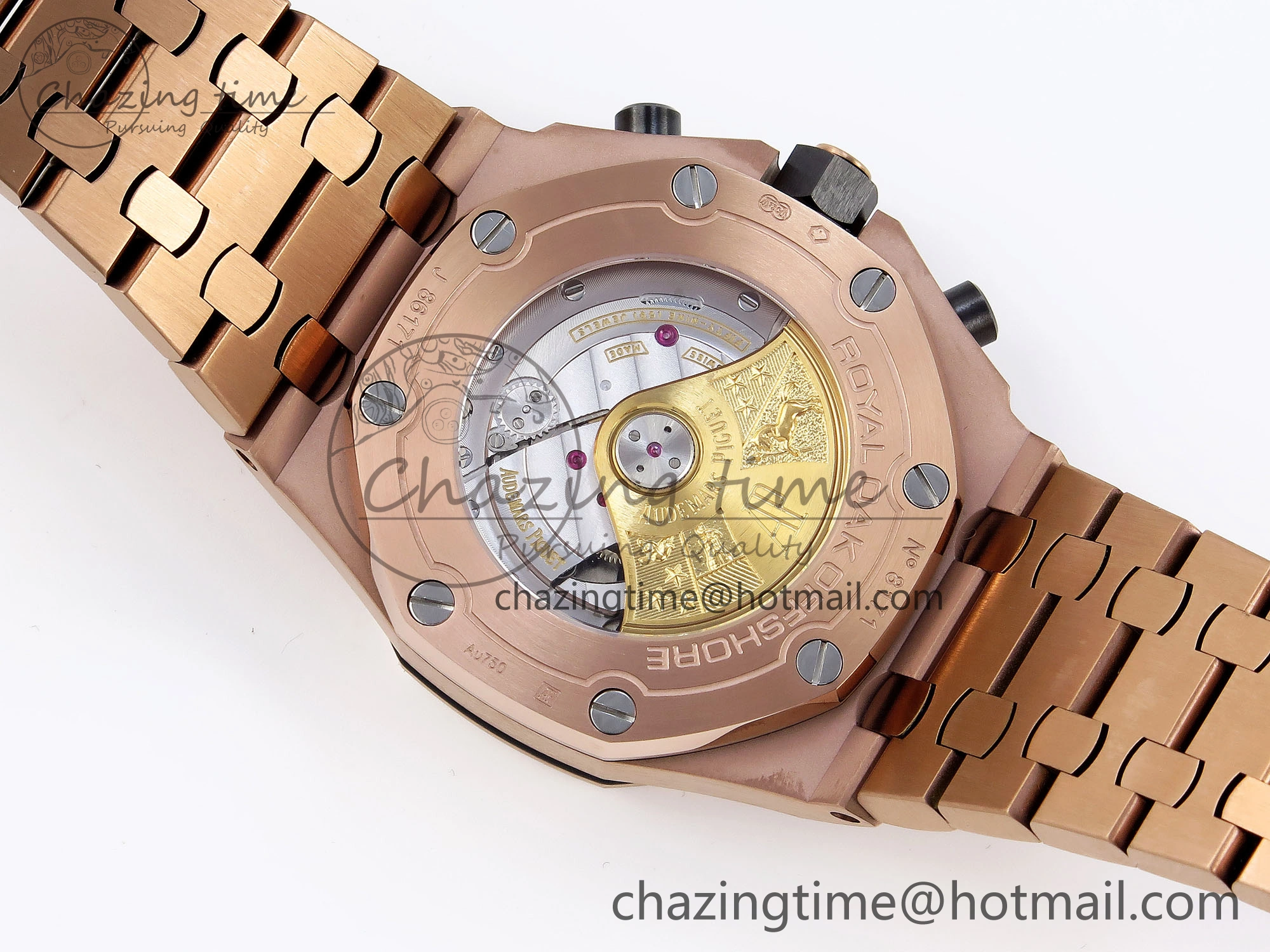 Royal Oak Offshore 42mm RG APF 1:1 Best Edition Brown Dial on RG Bracelet A3126