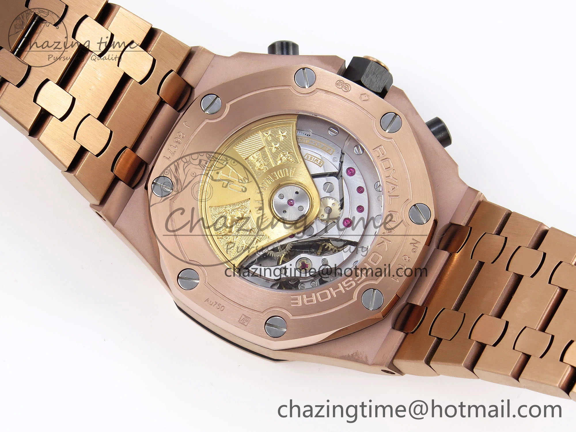 Royal Oak Offshore 42mm RG APF 1:1 Best Edition Brown Dial on RG Bracelet A3126