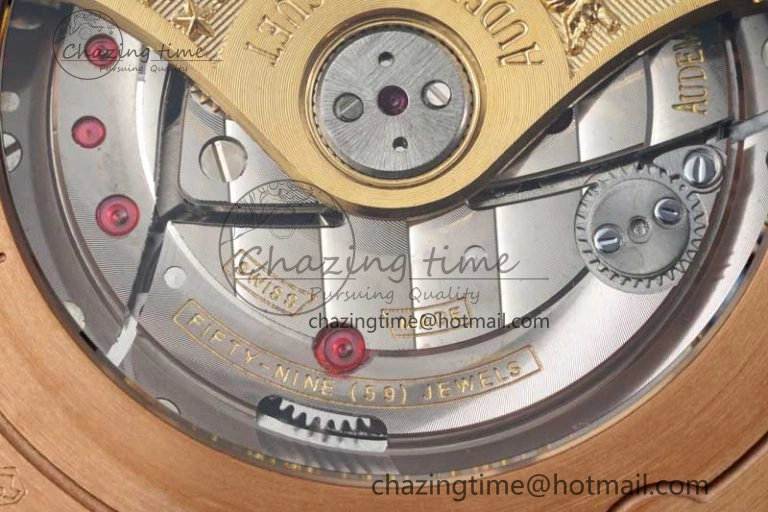 Royal Oak Offshore 42mm RG APF 1:1 Best Edition RG Dial on Black Leather Strap A3126