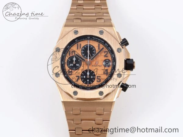 Royal Oak Offshore 42mm RG APF 1:1 Best Edition RG Dial on RG Bracelet A3126