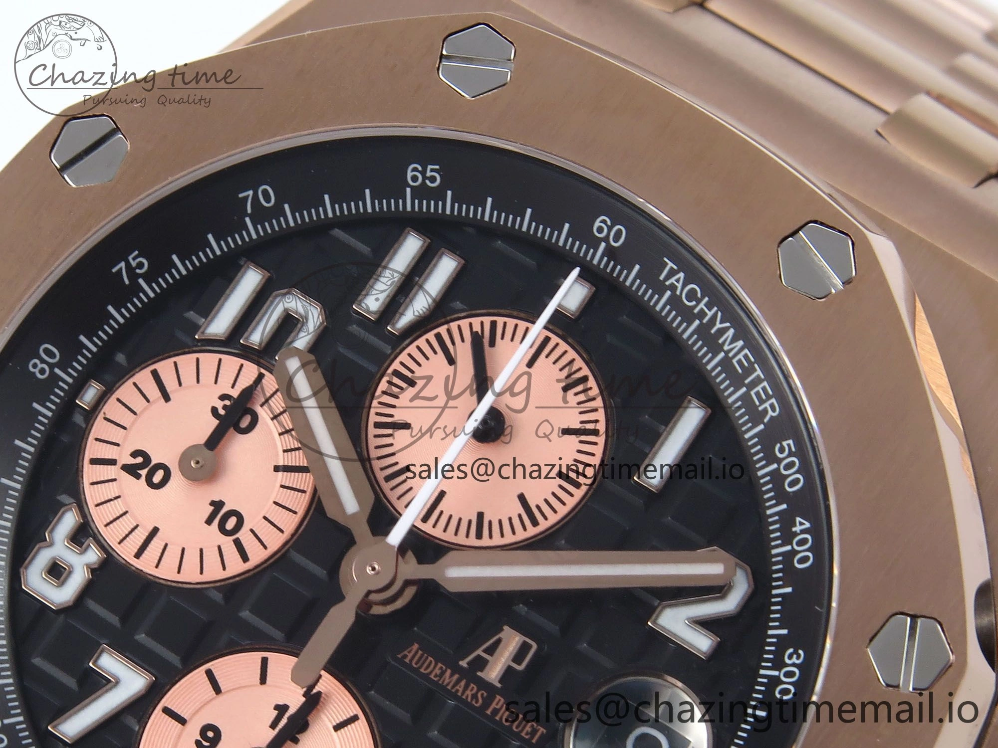 Royal Oak Offshore 42mm RG TKF Best Edition Black Dial on RG Bracelet A7750