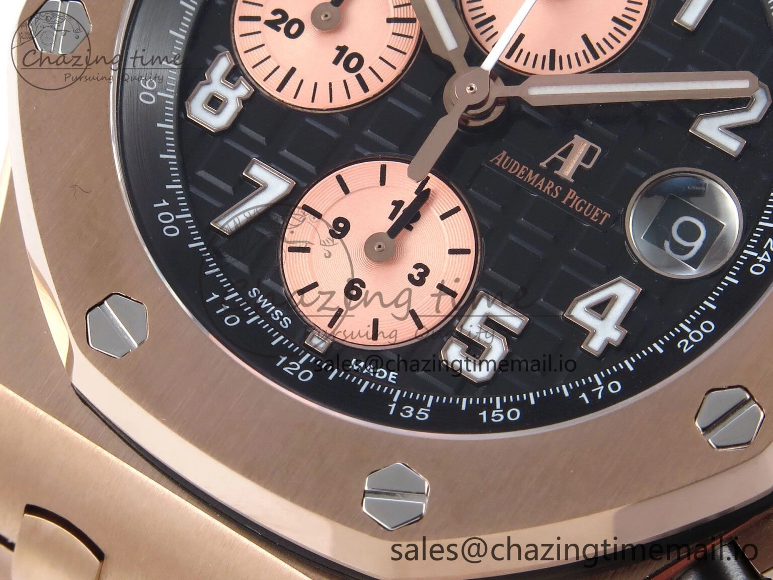 Royal Oak Offshore 42mm RG TKF Best Edition Black Dial on RG Bracelet A7750