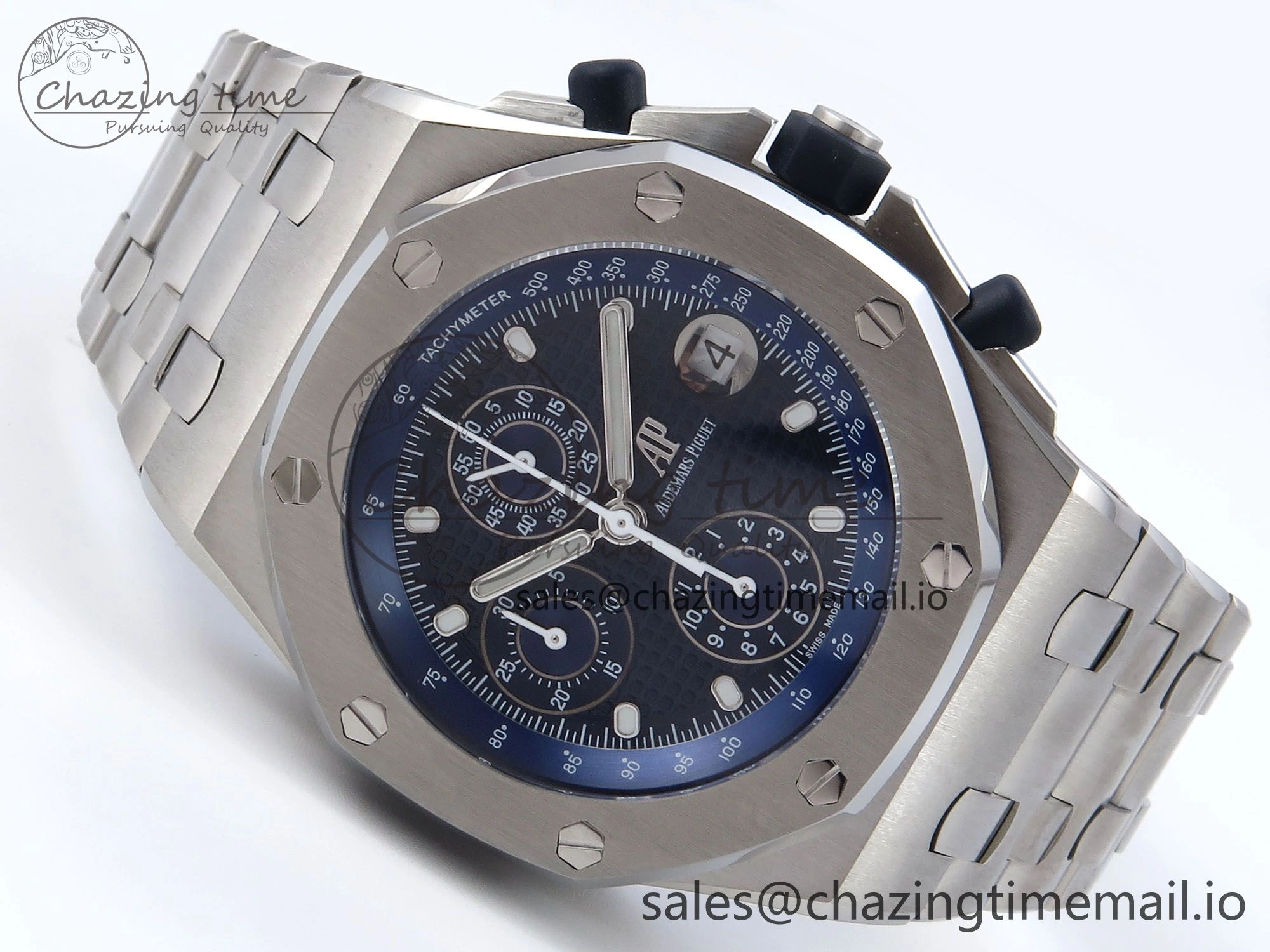 Royal Oak Offshore 42mm Re-edition SS TKF Best Edition Blue Dial on SS Bracelet A7750