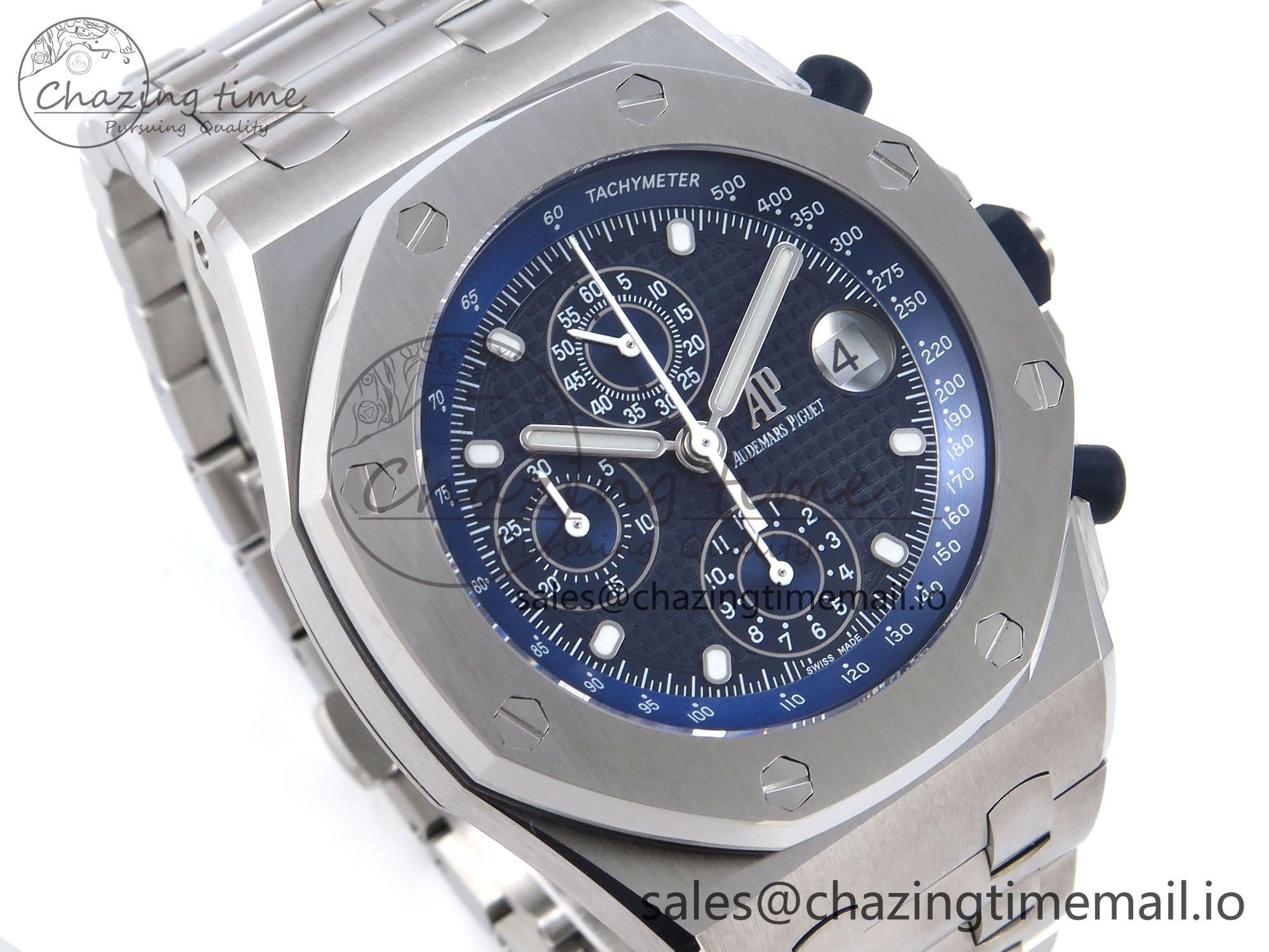 Royal Oak Offshore 42mm Re-edition SS TKF Best Edition Blue Dial on SS Bracelet A7750