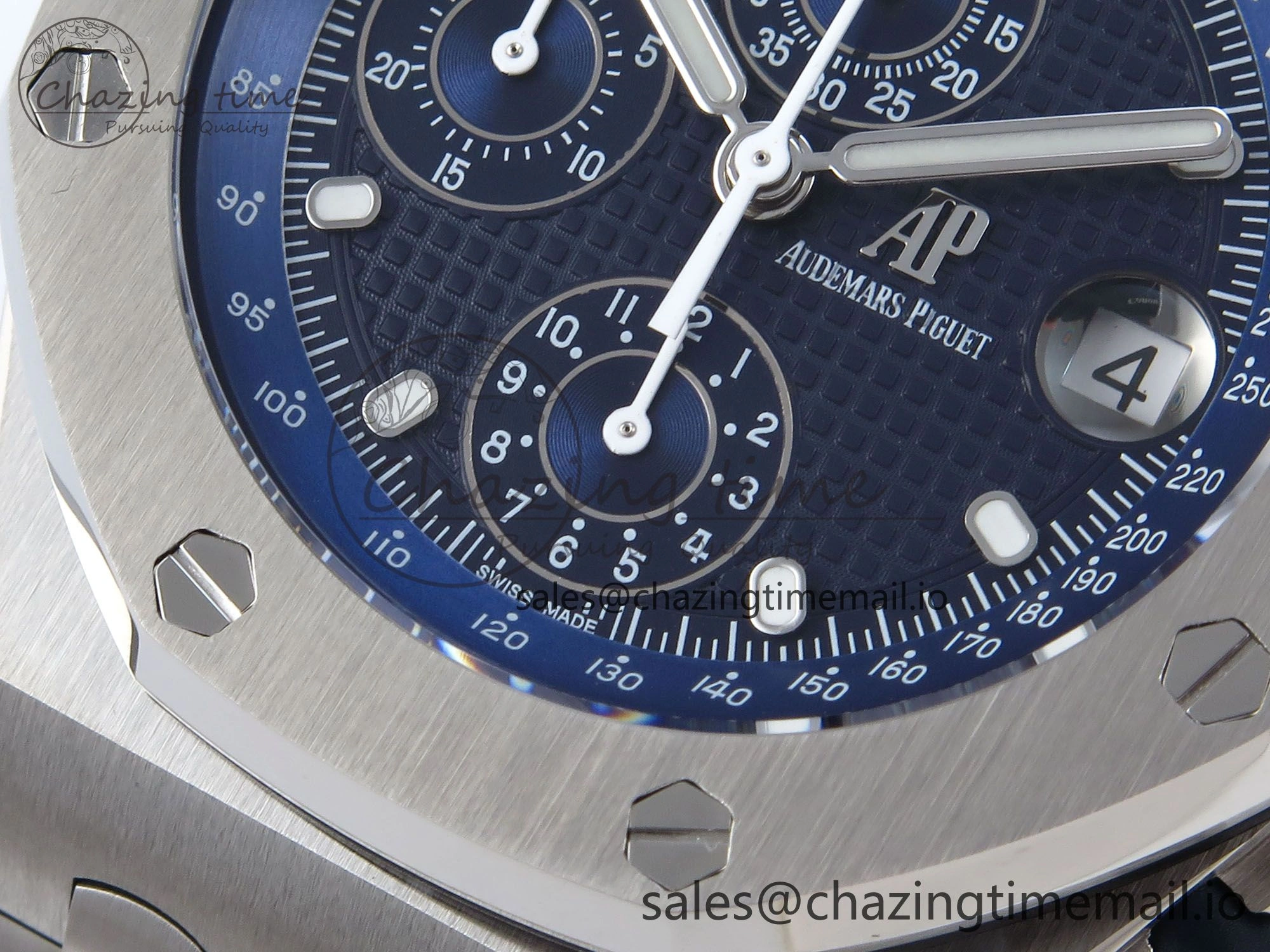 Royal Oak Offshore 42mm Re-edition SS TKF Best Edition Blue Dial on SS Bracelet A7750