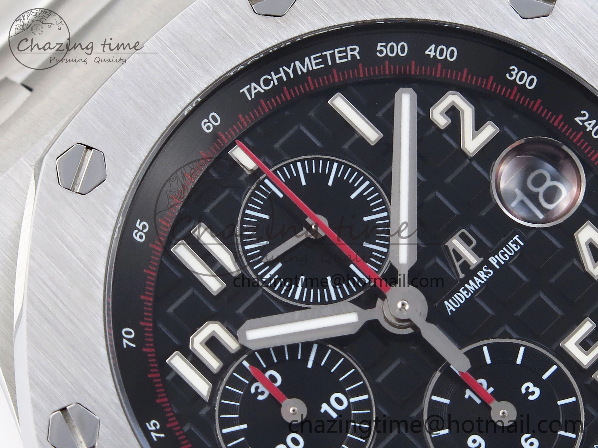Royal Oak Offshore 42mm SS APF 1:1 Best Edition Black Dial on SS Bracelet A3126