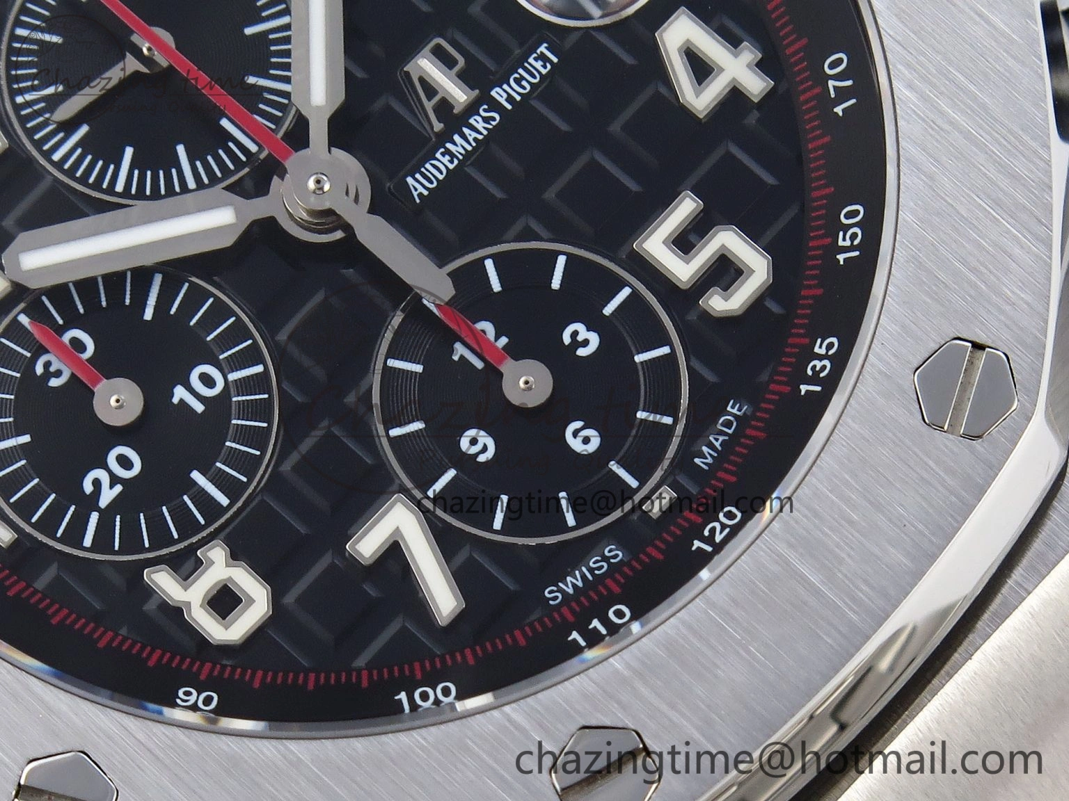 Royal Oak Offshore 42mm SS APF 1:1 Best Edition Black Dial on SS Bracelet A3126