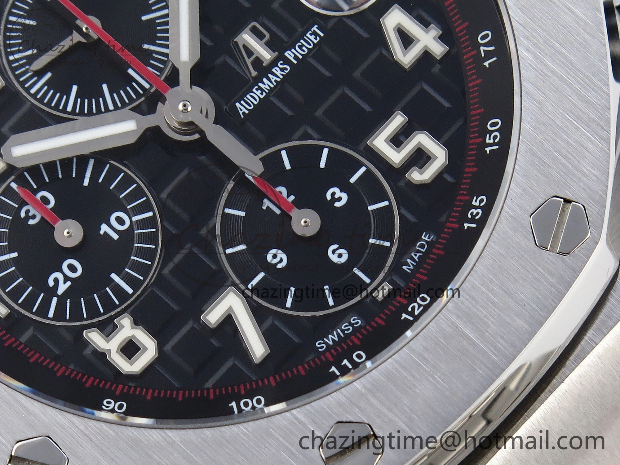 Royal Oak Offshore 42mm SS APF 1:1 Best Edition Black Dial on SS Bracelet A3126