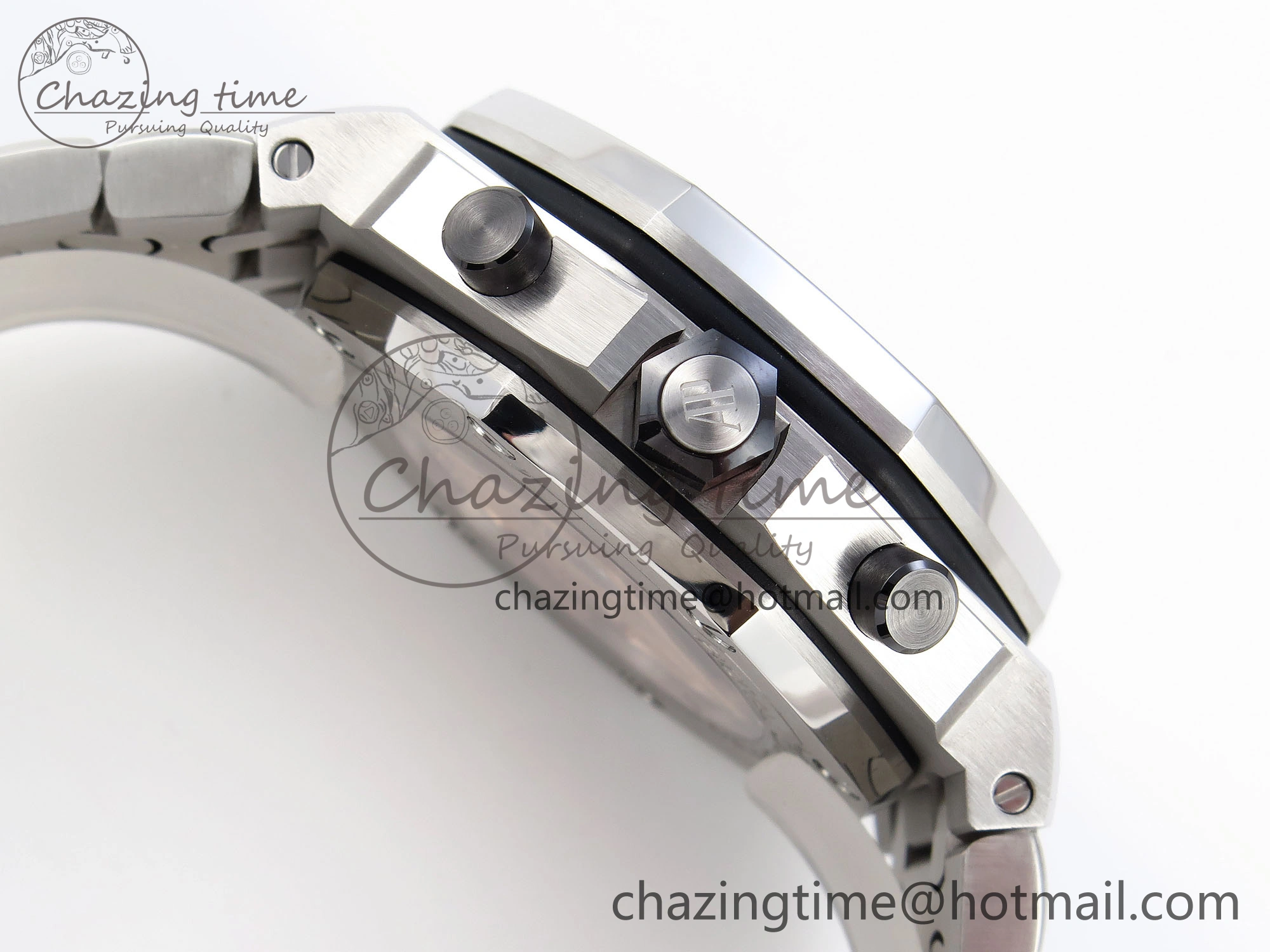 Royal Oak Offshore 42mm SS APF 1:1 Best Edition Black Dial on SS Bracelet A3126