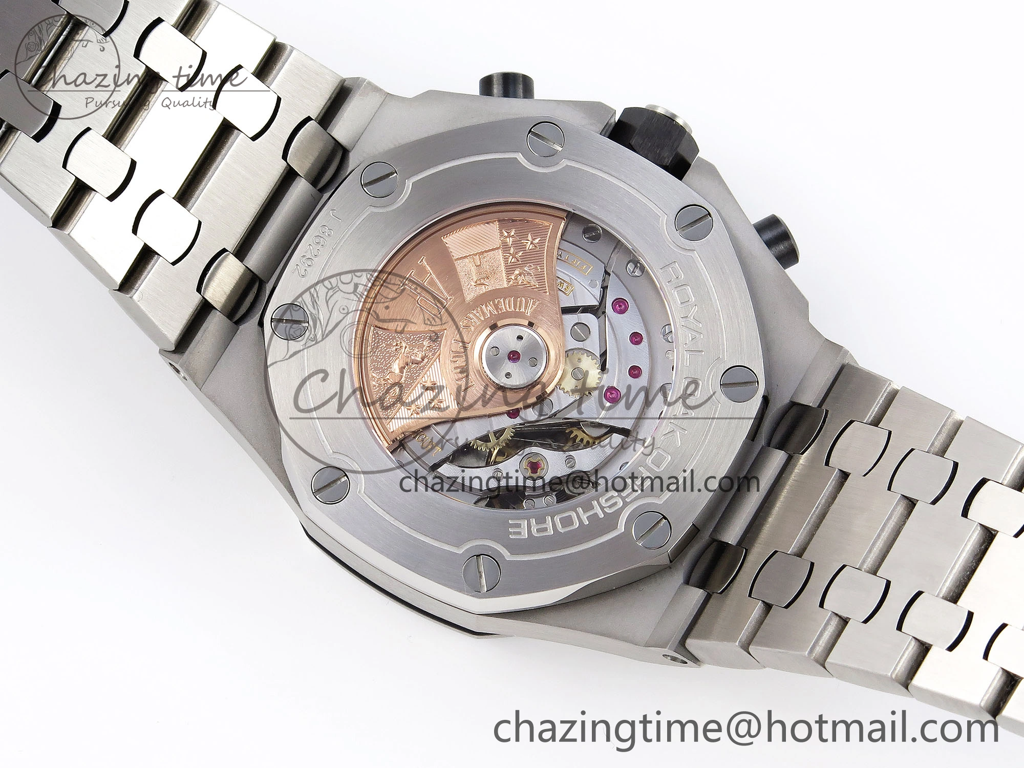 Royal Oak Offshore 42mm SS APF 1:1 Best Edition Black Dial on SS Bracelet A3126