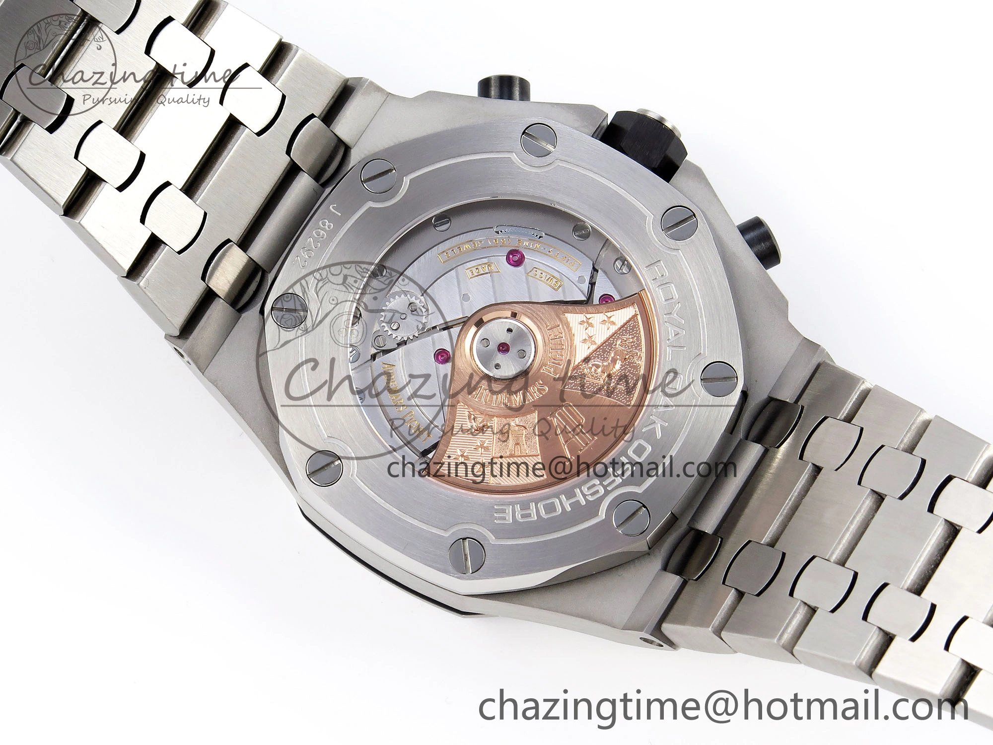 Royal Oak Offshore 42mm SS APF 1:1 Best Edition Black Dial on SS Bracelet A3126