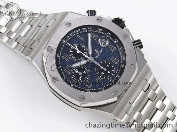 Royal Oak Offshore 42mm SS APF 1:1 Best Edition Blue Dial on SS Bracelet A3126