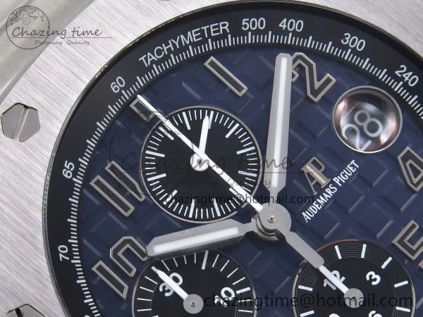 Royal Oak Offshore 42mm SS APF 1:1 Best Edition Blue Dial on SS Bracelet A3126