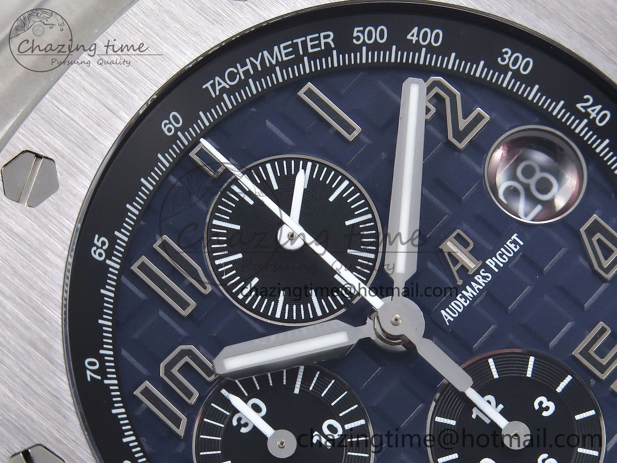 Royal Oak Offshore 42mm SS APF 1:1 Best Edition Blue Dial on SS Bracelet A3126