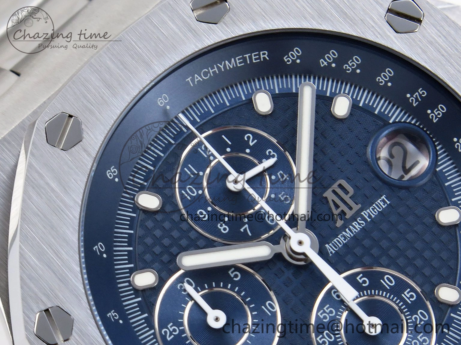 Royal Oak Offshore 42mm SS APF 1:1 Best Edition Blue Dial on SS Bracelet Strap A4404