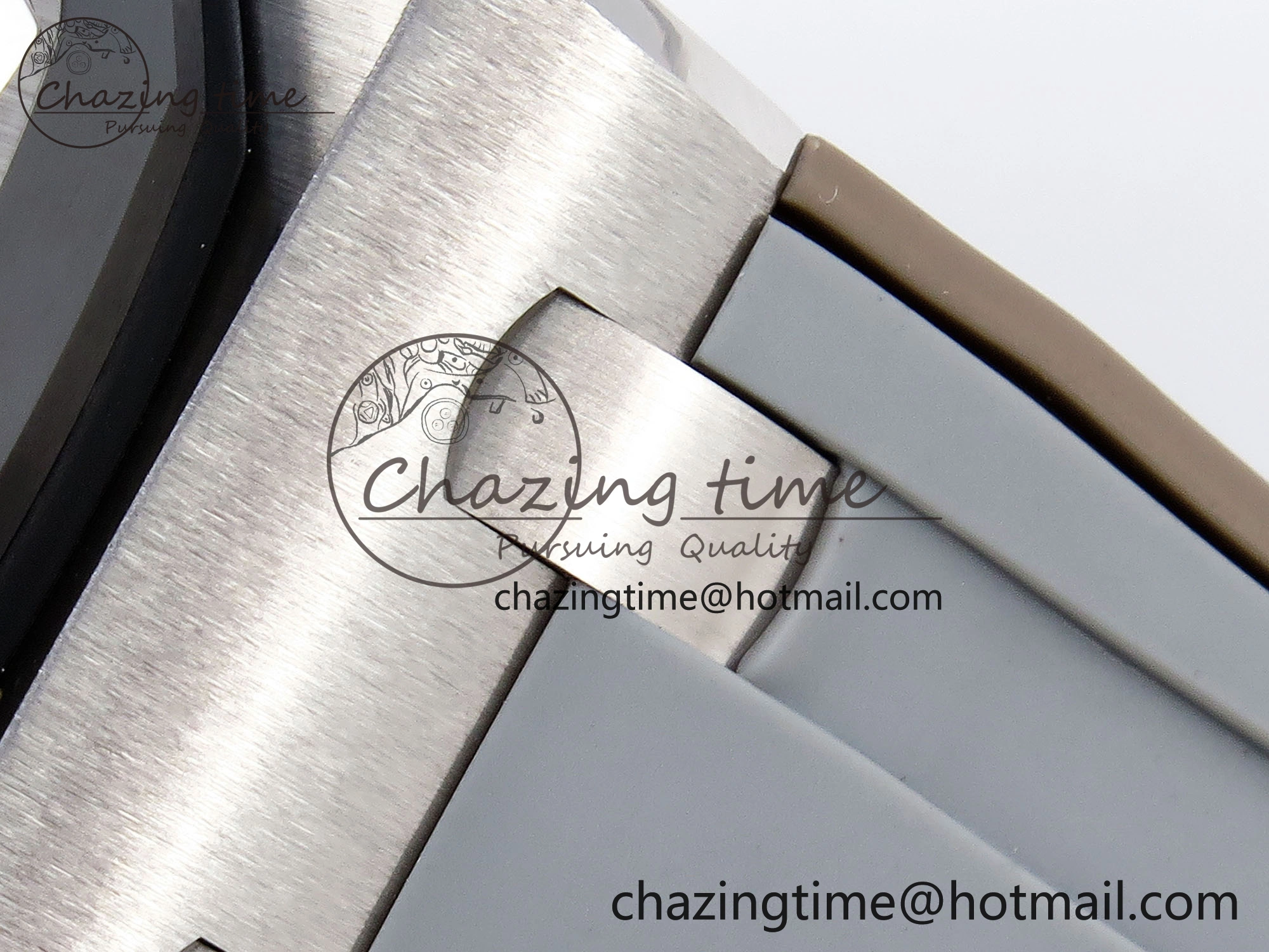 Royal Oak Offshore 42mm SS APF 1:1 Best Edition Brown Dial Ceramic Bezel on Gray Rubber Strap A3126