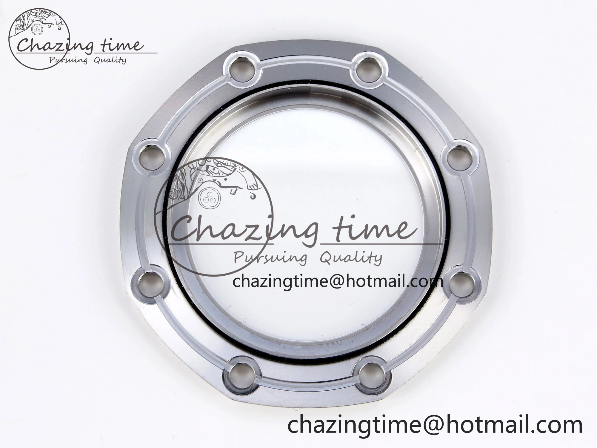 Royal Oak Offshore 42mm SS APF 1:1 Best Edition Brown Dial Ceramic Bezel on Gray Rubber Strap A3126