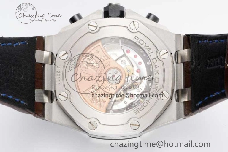 Royal Oak Offshore 42mm SS APF 1:1 Best Edition Brown Dial on Brown Leather Strap A3126