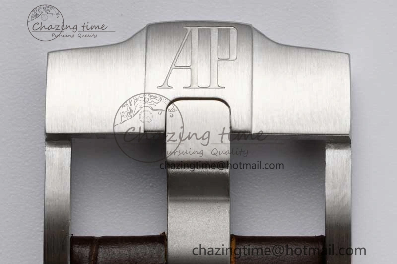 Royal Oak Offshore 42mm SS APF 1:1 Best Edition Brown Dial on Brown Leather Strap A3126