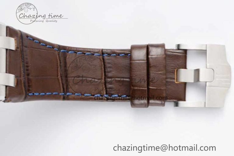 Royal Oak Offshore 42mm SS APF 1:1 Best Edition Brown Dial on Brown Leather Strap A3126