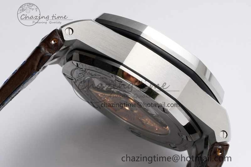 Royal Oak Offshore 42mm SS APF 1:1 Best Edition Brown Dial on Brown Leather Strap A3126