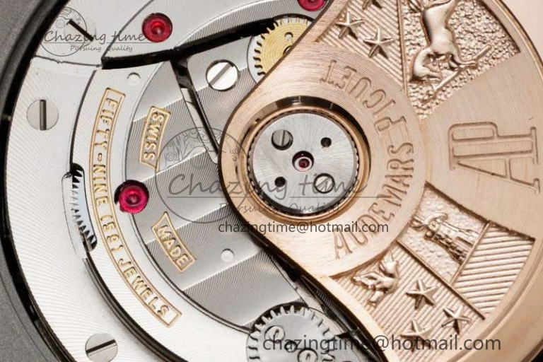 Royal Oak Offshore 42mm SS APF 1:1 Best Edition Brown Dial on Brown Leather Strap A3126