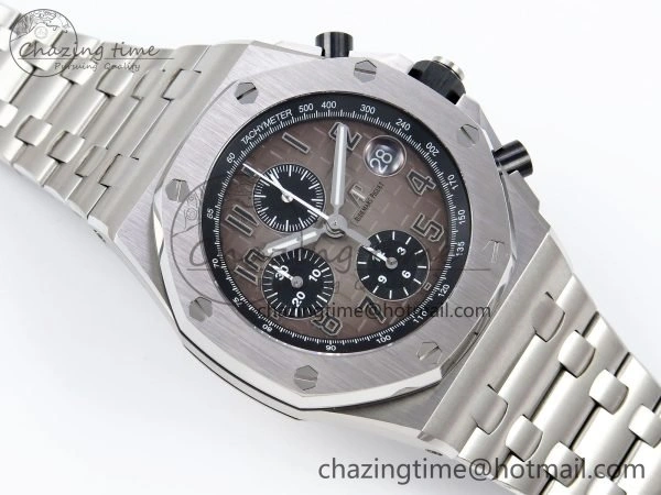 Royal Oak Offshore 42mm SS APF 1:1 Best Edition Brown Dial on SS Bracelet A3126