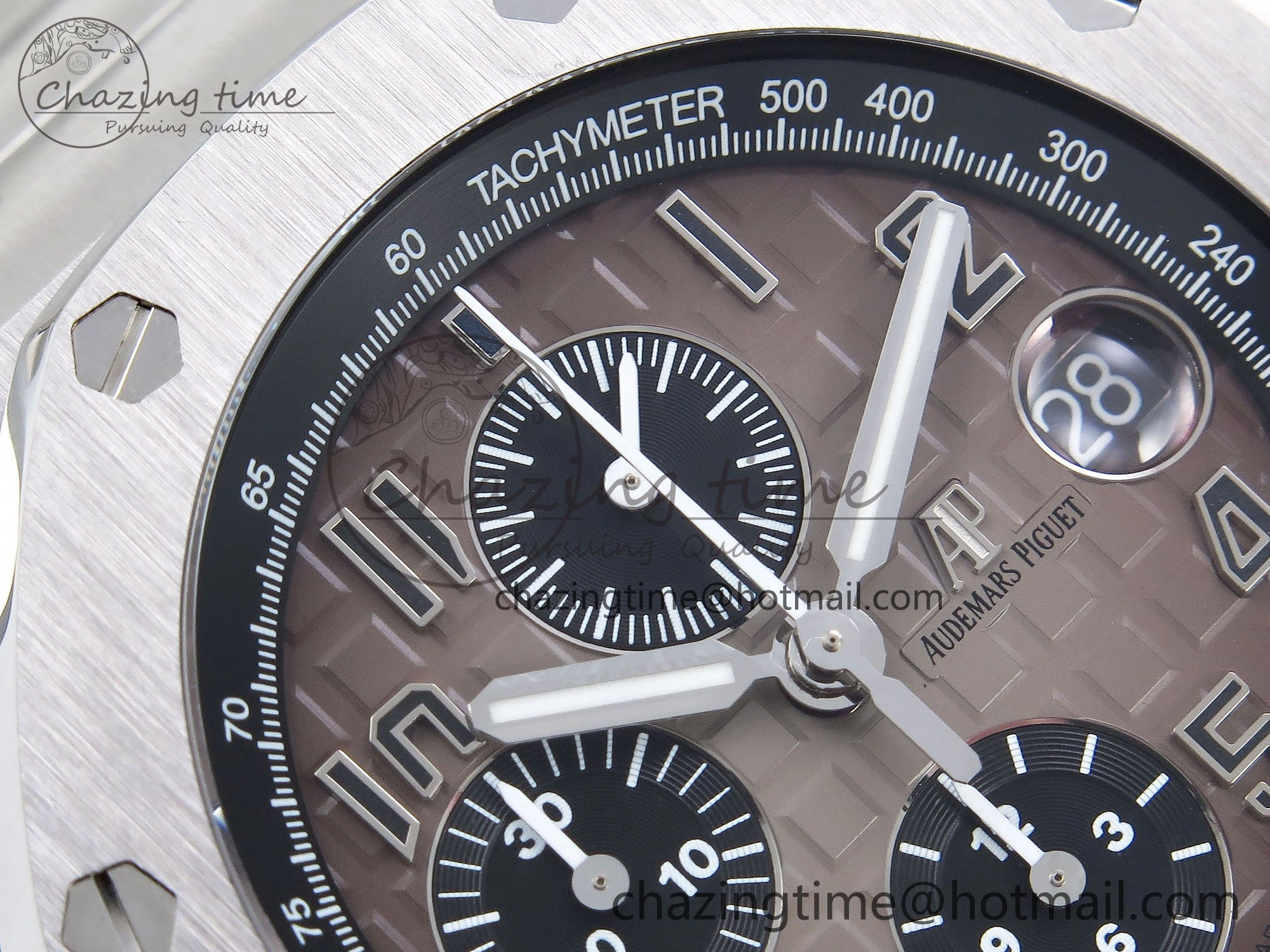 Royal Oak Offshore 42mm SS APF 1:1 Best Edition Brown Dial on SS Bracelet A3126
