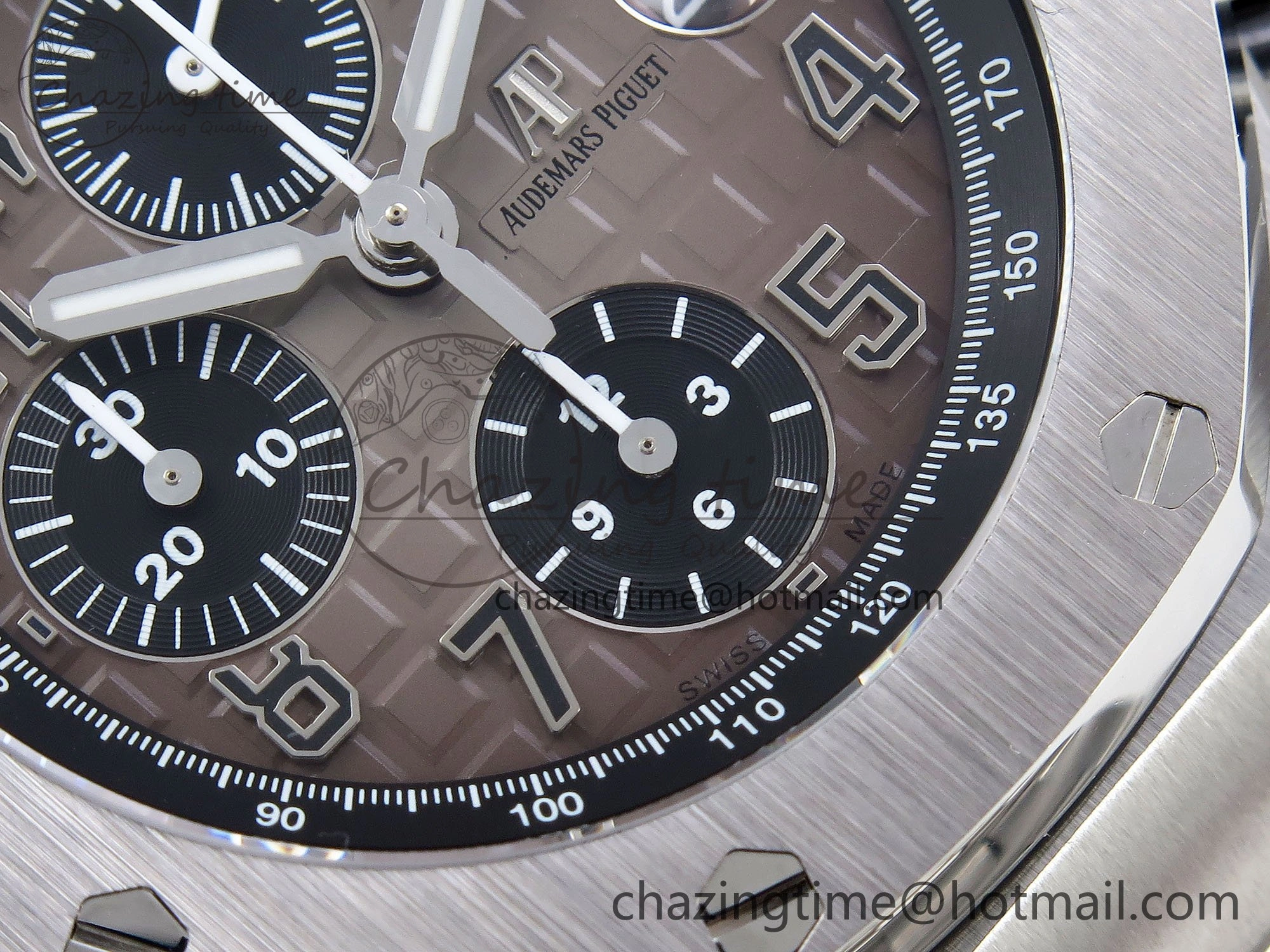 Royal Oak Offshore 42mm SS APF 1:1 Best Edition Brown Dial on SS Bracelet A3126