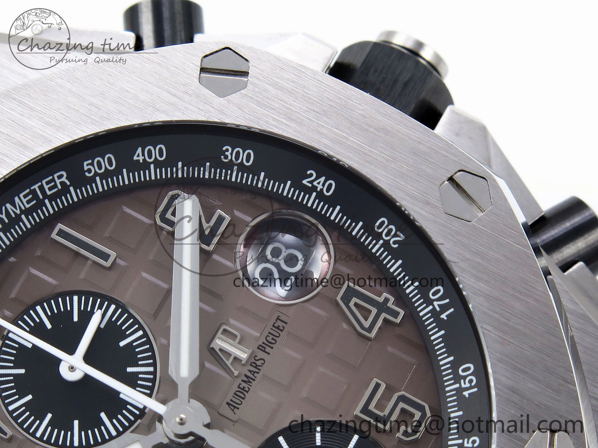 Royal Oak Offshore 42mm SS APF 1:1 Best Edition Brown Dial on SS Bracelet A3126