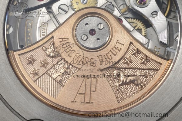 Royal Oak Offshore 42mm SS APF 1:1 Best Edition Cream Dial on Brown Leather Strap A3126