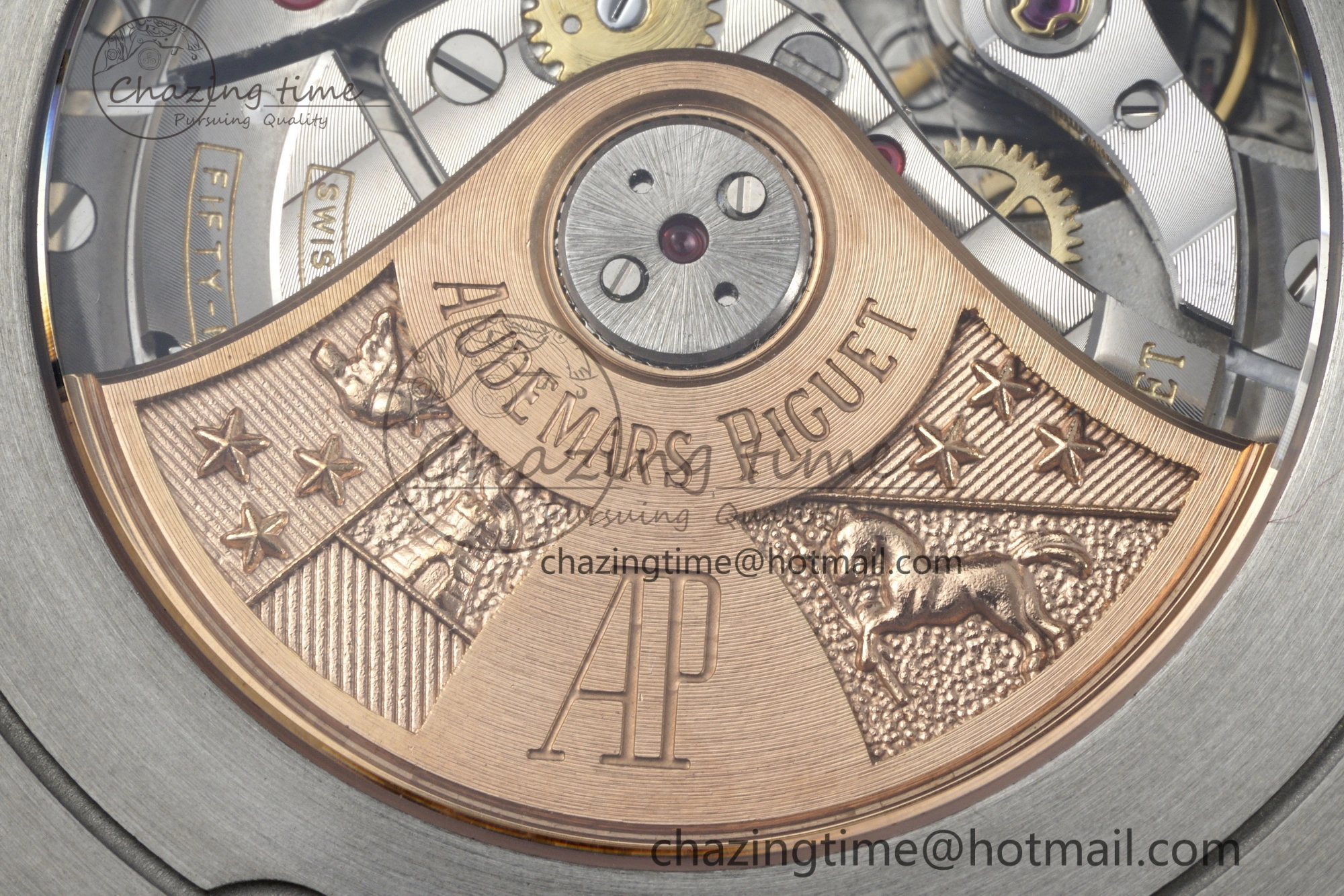 Royal Oak Offshore 42mm SS APF 1:1 Best Edition Cream Dial on Brown Leather Strap A3126