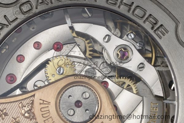 Royal Oak Offshore 42mm SS APF 1:1 Best Edition Cream Dial on Brown Leather Strap A3126