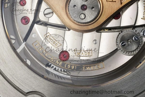 Royal Oak Offshore 42mm SS APF 1:1 Best Edition Cream Dial on Brown Leather Strap A3126