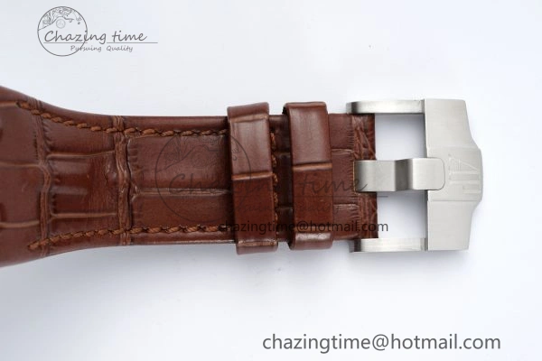 Royal Oak Offshore 42mm SS APF 1:1 Best Edition Cream Dial on Brown Leather Strap A3126