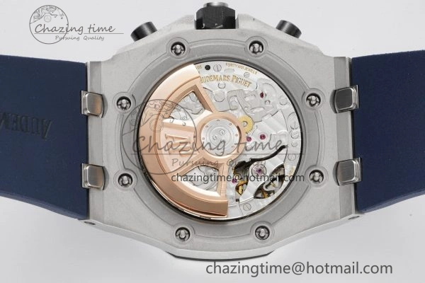 Royal Oak Offshore 42mm SS APF 1:1 Best Edition Deep Blue Dial on Deep Blue Rubber Strap A4404