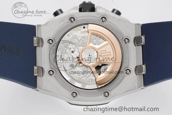Royal Oak Offshore 42mm SS APF 1:1 Best Edition Deep Blue Dial on Deep Blue Rubber Strap A4404