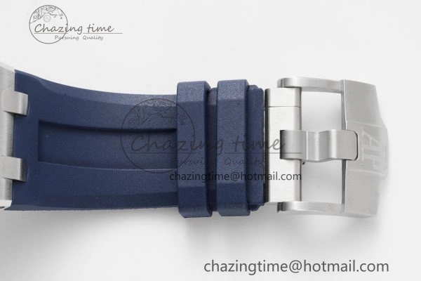 Royal Oak Offshore 42mm SS APF 1:1 Best Edition Deep Blue Dial on Deep Blue Rubber Strap A4404