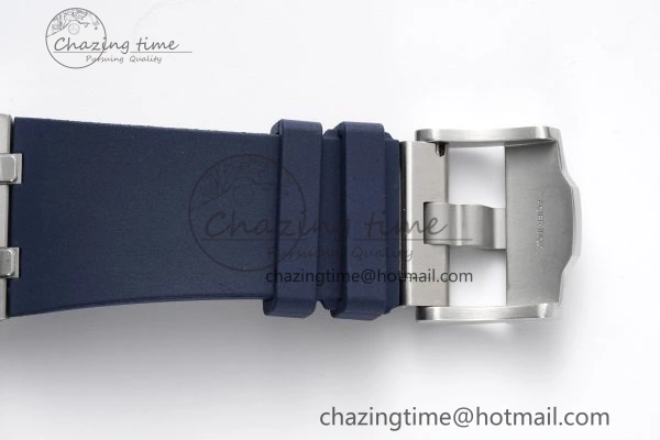 Royal Oak Offshore 42mm SS APF 1:1 Best Edition Deep Blue Dial on Deep Blue Rubber Strap A4404