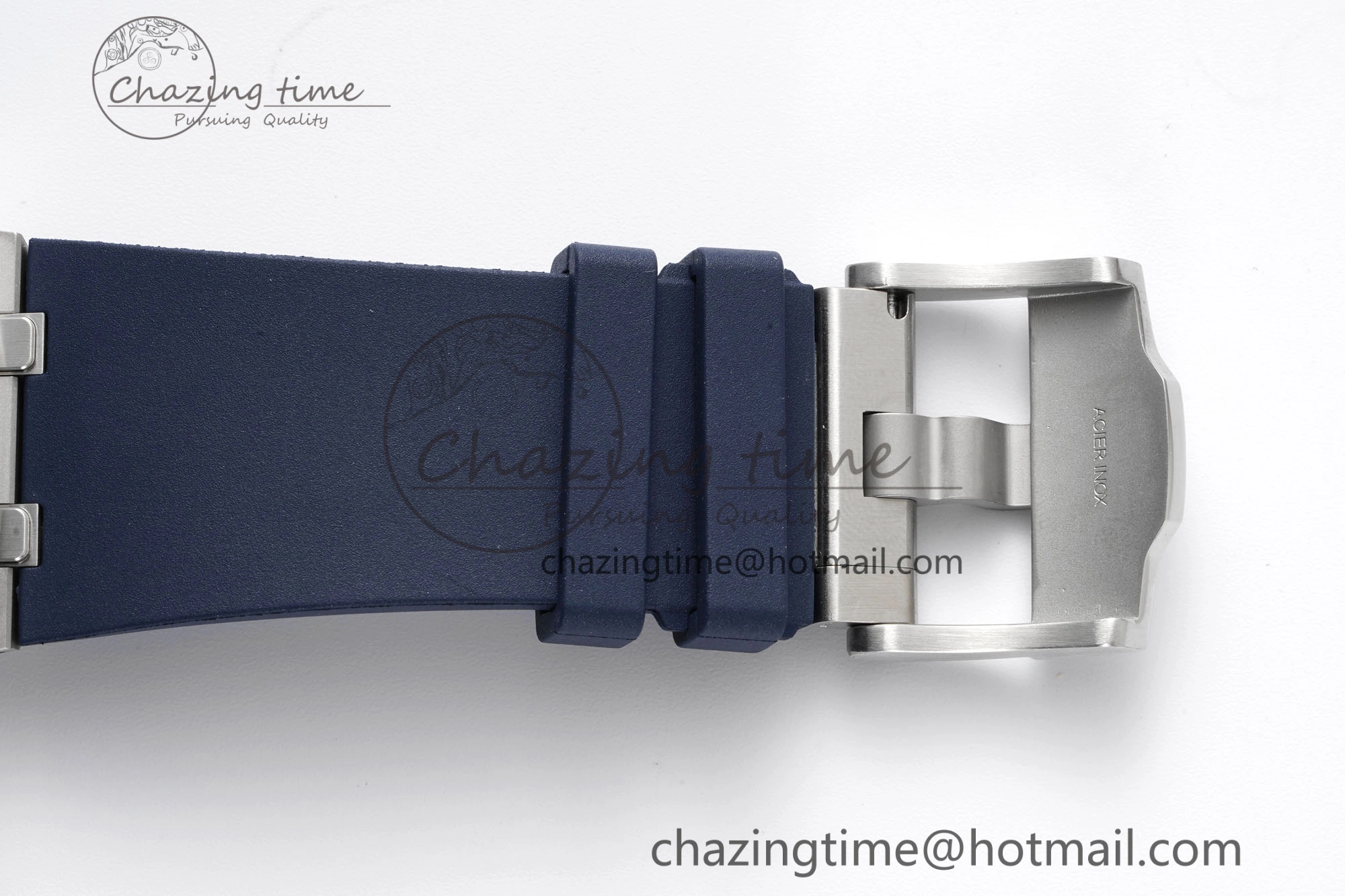 Royal Oak Offshore 42mm SS APF 1:1 Best Edition Deep Blue Dial on Deep Blue Rubber Strap A4404