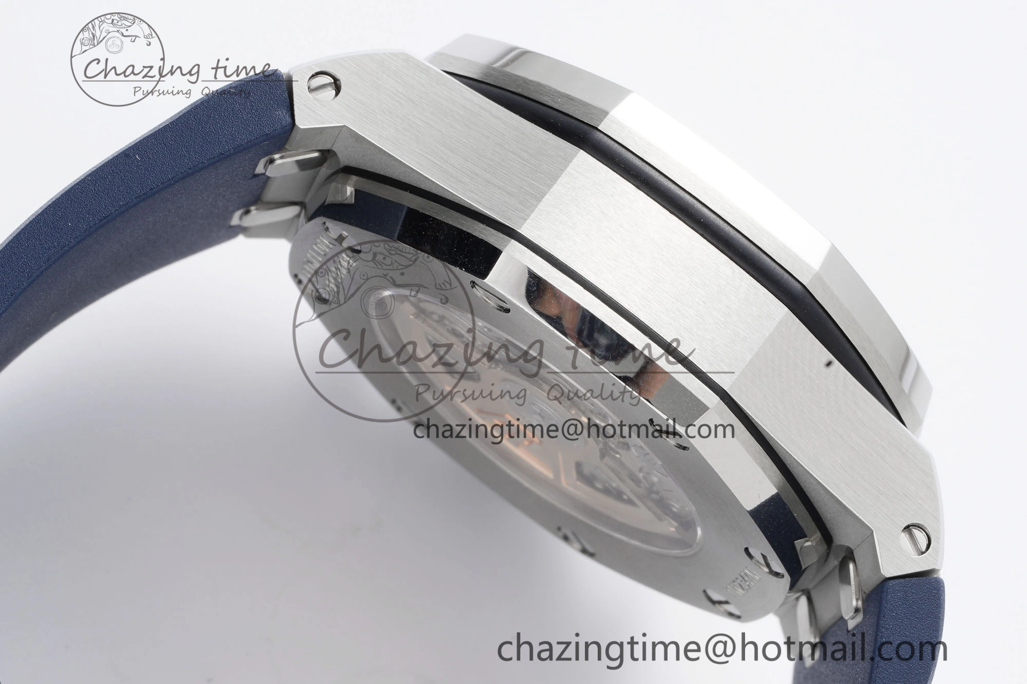 Royal Oak Offshore 42mm SS APF 1:1 Best Edition Deep Blue Dial on Deep Blue Rubber Strap A4404