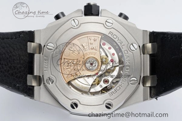 Royal Oak Offshore 42mm SS APF 1:1 Best Edition Gray Dial on Black Leather Strap A3126