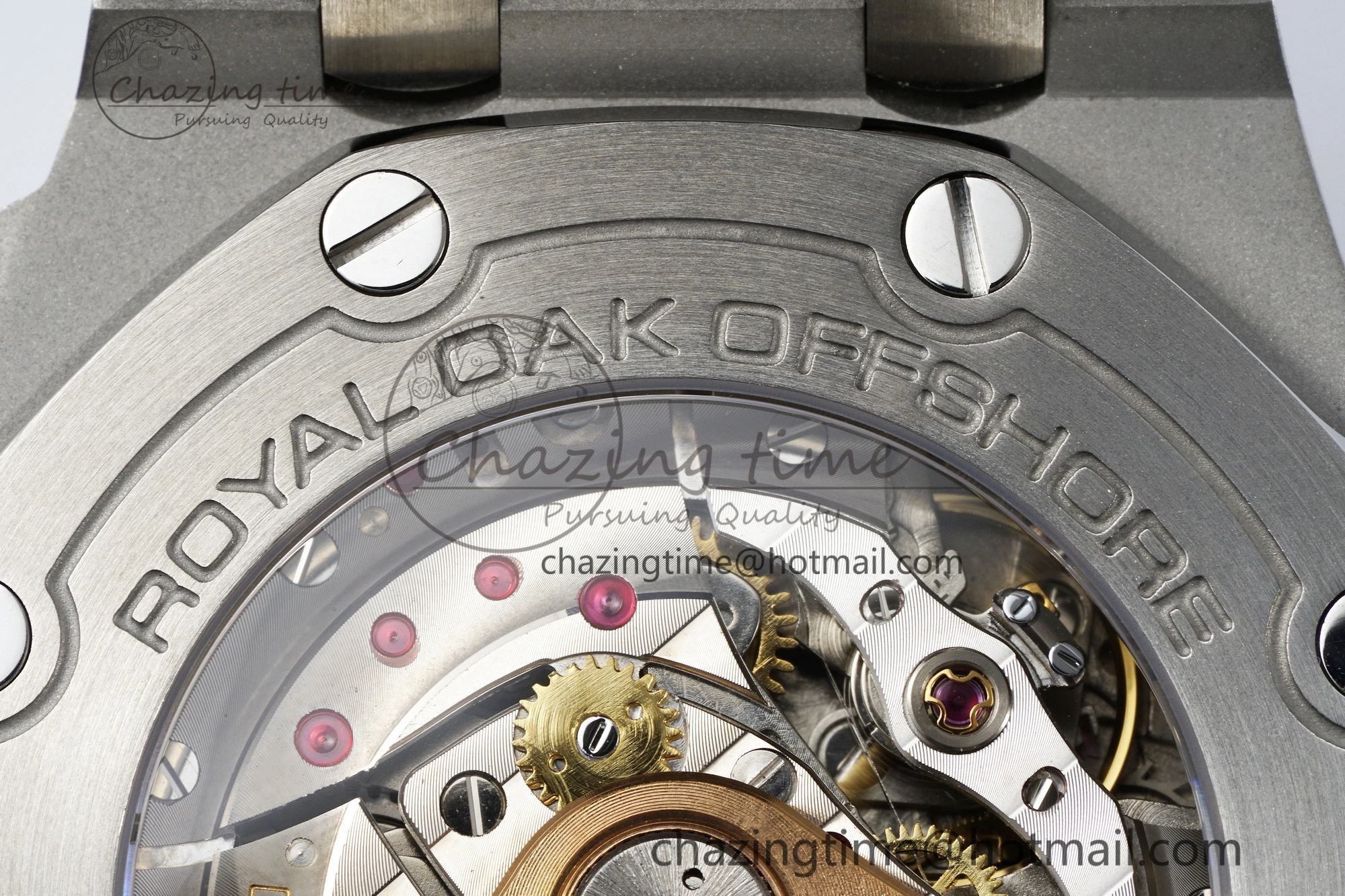 Royal Oak Offshore 42mm SS APF 1:1 Best Edition Gray Dial on Black Leather Strap A3126