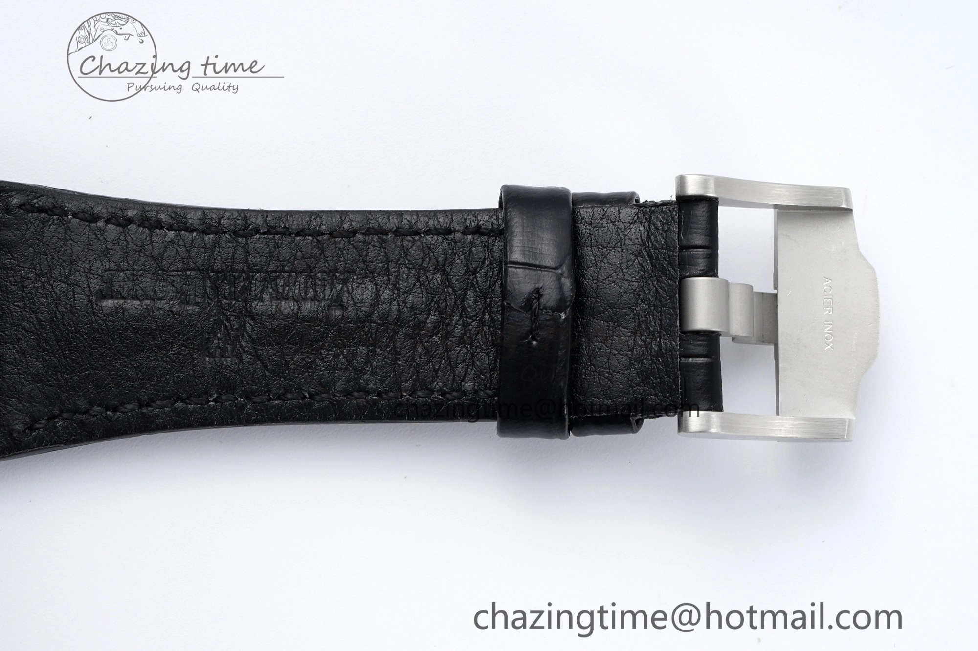 Royal Oak Offshore 42mm SS APF 1:1 Best Edition Gray Dial on Black Leather Strap A3126