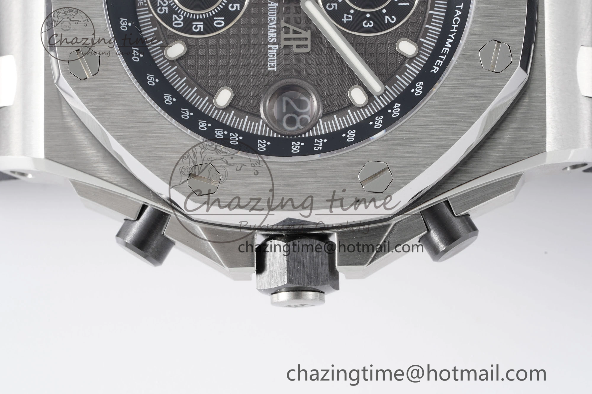 Royal Oak Offshore 42mm SS APF 1:1 Best Edition Gray Dial on Black Rubber Strap A4404