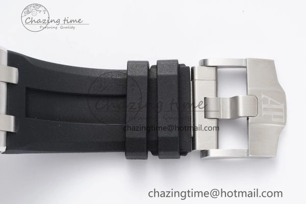 Royal Oak Offshore 42mm SS APF 1:1 Best Edition Gray Dial on Black Rubber Strap A4404