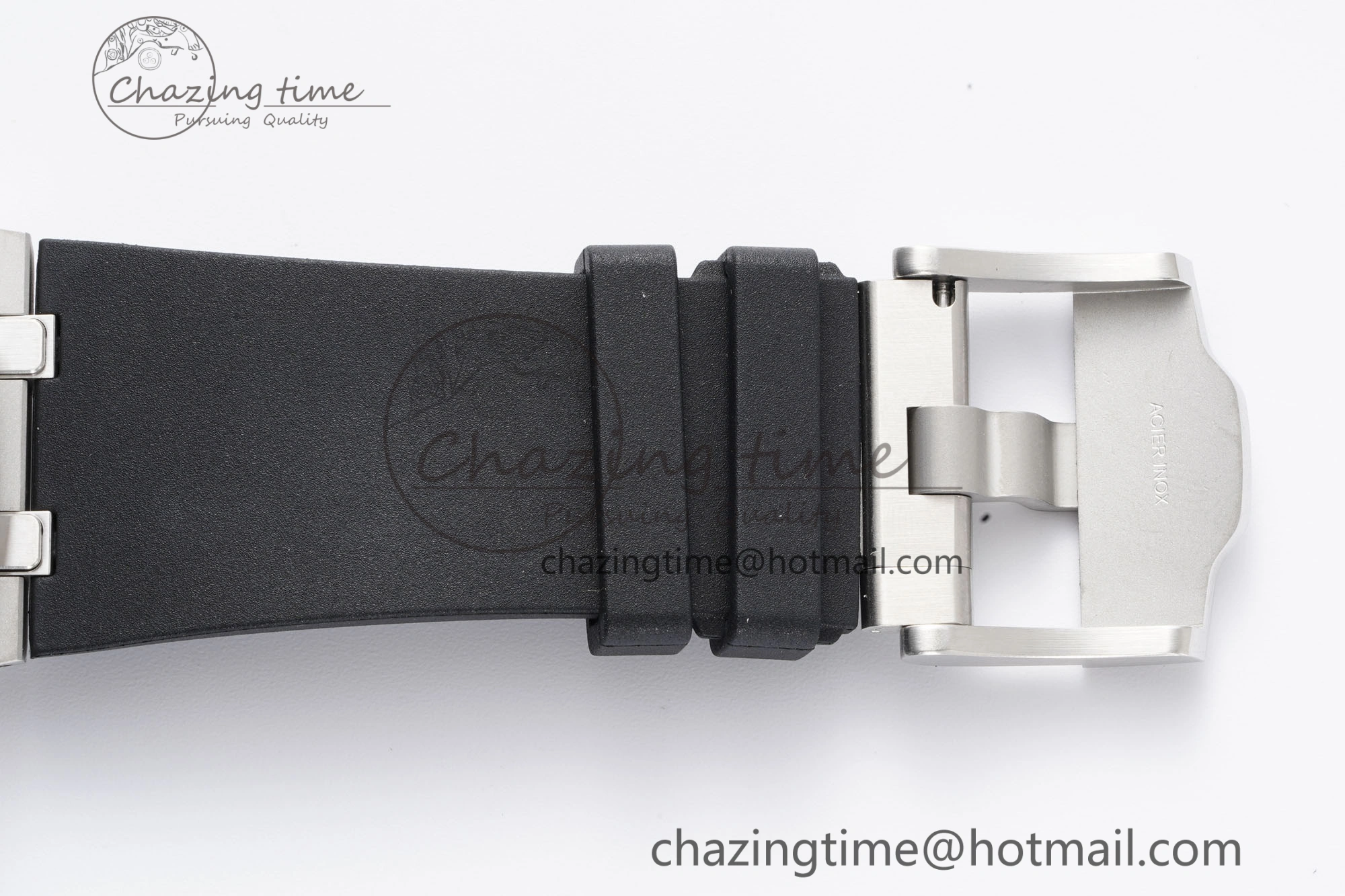 Royal Oak Offshore 42mm SS APF 1:1 Best Edition Gray Dial on Black Rubber Strap A4404