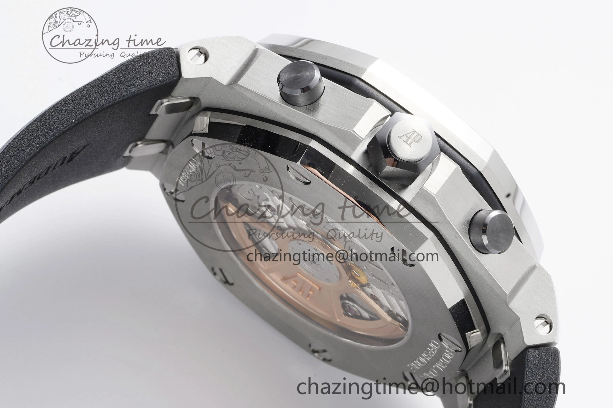 Royal Oak Offshore 42mm SS APF 1:1 Best Edition Gray Dial on Black Rubber Strap A4404