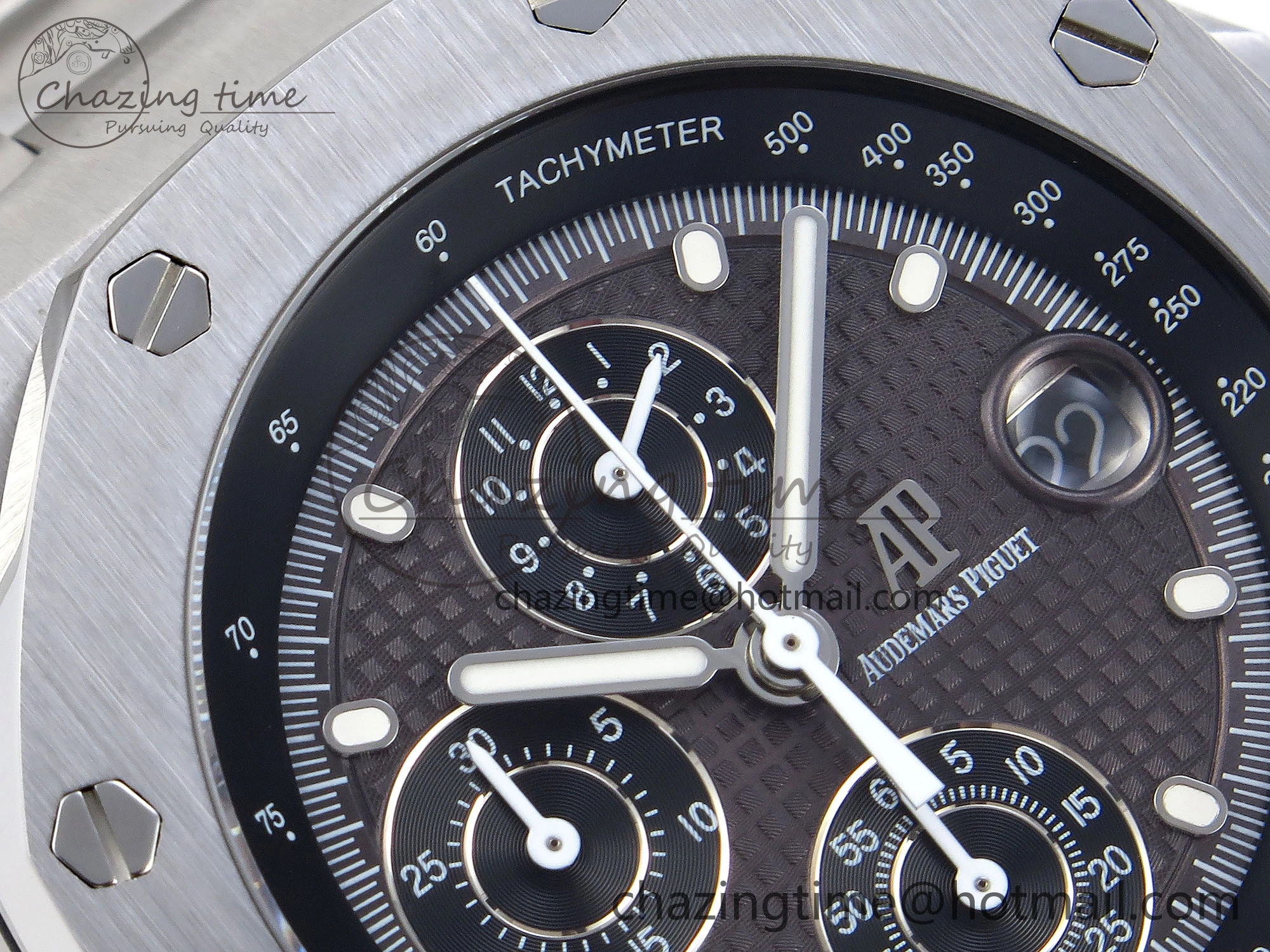 Royal Oak Offshore 42mm SS APF 1:1 Best Edition Gray Dial on SS Bracelet Strap A4404